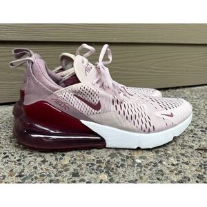 Nike Air Max 270 Barely Rose/Vintage Wine Athletic AH6789-601 Women's Size 8